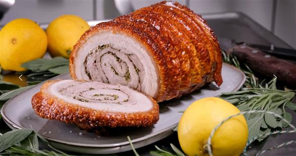 Romersk Porchetta steg, ca. 1.7 kg (Mesterstykke i Maj)